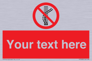 Custom prohibition Do not leave the tow track